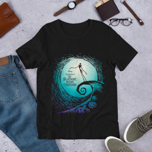 Nightmare Before Christmas Shirt, Jack Movie Logo Tee,  Jack And Sally With Friends, Halloween Party Shirt