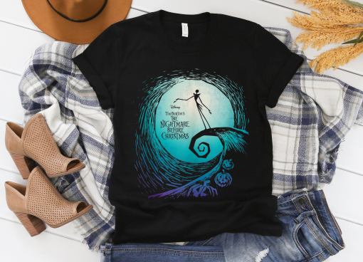 Nightmare Before Christmas Shirt, Jack Movie Logo Tee,  Jack And Sally With Friends, Halloween Party Shirt