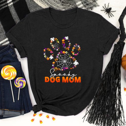 Halloween dog paw shirt, Dog paw shirt, dog dad shirt, dog mama shirt, Halloween dog shirt, Spooky dog tee