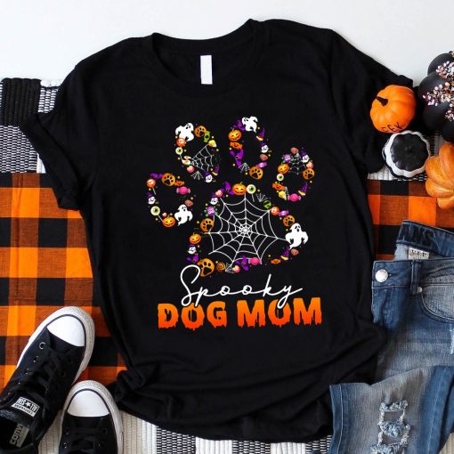 Halloween dog paw shirt, Dog paw shirt, dog dad shirt, dog mama shirt, Halloween dog shirt, Spooky dog tee