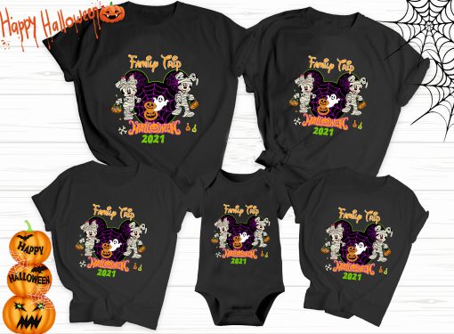 Custom Halloween Matching Shirts, Halloween Shirt, Halloween Mickey Minnie Shirt, Halloween Couple Shirt