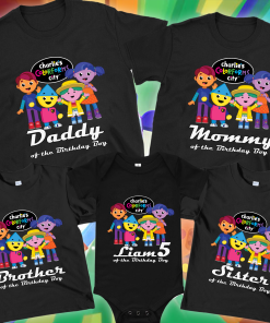 Charlie’s Colorform City Shirt, Colorforms City Family Shirts, Custom Name And Age Birthday Shirt