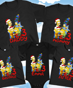 The Simpsons Shirt, Homer Simpson Christmas, The Simpsons Christmas Shirt, Christmas Family Matching Kids Tee