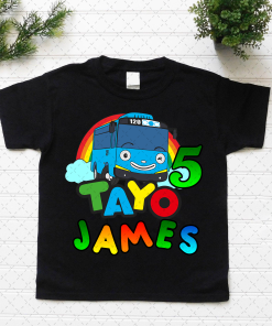 Tayo Bus Birthday Shirt, Tayo the Little Bus Family Shirt, Tayo the Little Bus Birthday Kids Tee