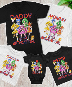 Custom Glitter Force Birthday Shirt, Personalized Unisex Glitter Force, Custom Birthday Party Family Matching