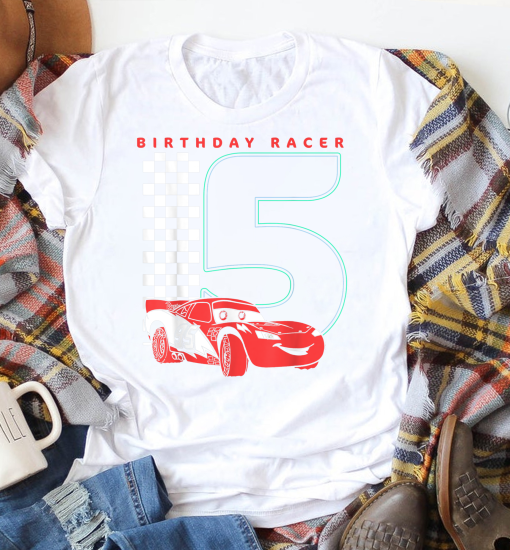 Disney Cars Birthday, Racer McQueen T-Shirt, Cars Birthday Shirt - Disney Cars Birthday Shirt