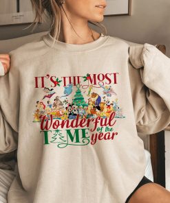 Mickey And Friends Christmas Tee, Magic Kingdom Shirts, Happy Christmas Tee, It's The Most Wonderful Time of the Year Shirt