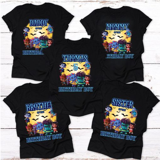 Super Monster Family shirt, Custom Halloween Tee, Birthday Kids Shirt, Custom Monster Shirt