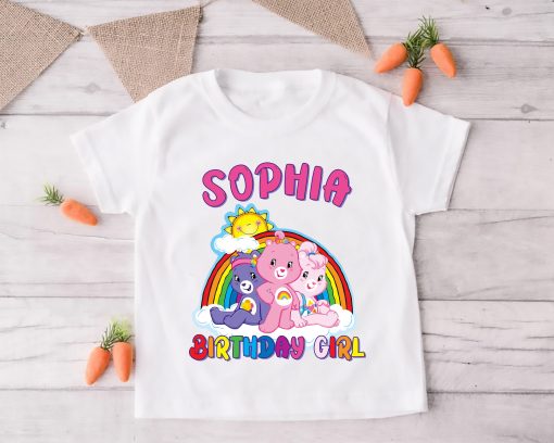 Care Bear Shirt, Custom Birthday Shirt, Family Matching Tee, Birthday Kids Tee