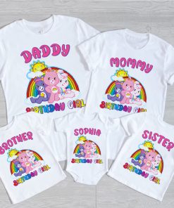 Care Bear Shirt, Custom Birthday Shirt, Family Matching Tee, Birthday Kids Tee