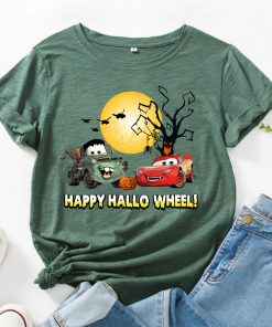 Cars Halloween Shirt, Cars Lightning McQueen Shirt, Happy Hallo Wheel Shirt, Lightning, Mater Halloween