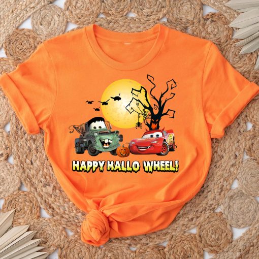 Cars Halloween Shirt, Cars Lightning McQueen Shirt, Happy Hallo Wheel Shirt, Lightning, Mater Halloween