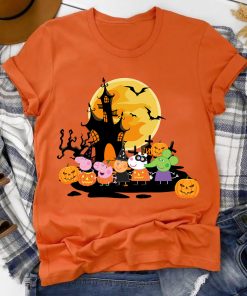 Peppa pig halloween Shirt, Peppa Pig Halloween Shirt, Customized Peppa pig Shirt for Halloween, Trick or Treat Peppa Shirt