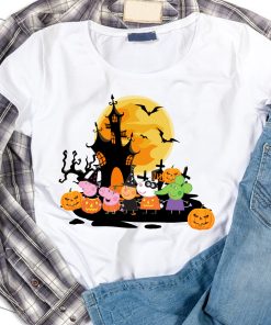 Peppa pig halloween Shirt, Peppa Pig Halloween Shirt, Customized Peppa pig Shirt for Halloween, Trick or Treat Peppa Shirt