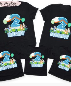 Bluey Matching Shirts, Bluey Birthday Shirt, Matching Family Shirts, Bluey Characters Shirt