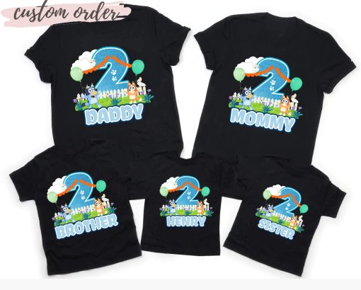 Bluey Matching Shirts, Bluey Birthday Shirt, Matching Family Shirts, Bluey Characters Shirt