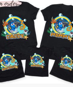 Personalized Finding Nemo Birthday Shirt, Finding Nemo Shirt, Matching Family Birthday Party Outfit