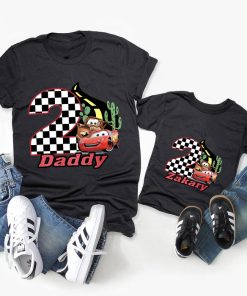 Cars McQueen Lighting Birthday Shirt, Cars Birthday shirt, Cars Birthday Family shirt, Custom Cars Kids shirt