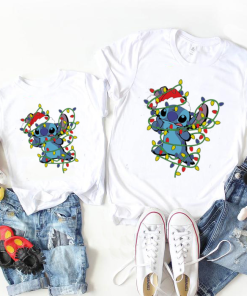 Stitch Christmas Shirt, Stitch Kids Shirt, Stitch Family Shirt, Stitch Character, Lilo & Stitch Movie,  Stitch Christmas Vacation Shirt