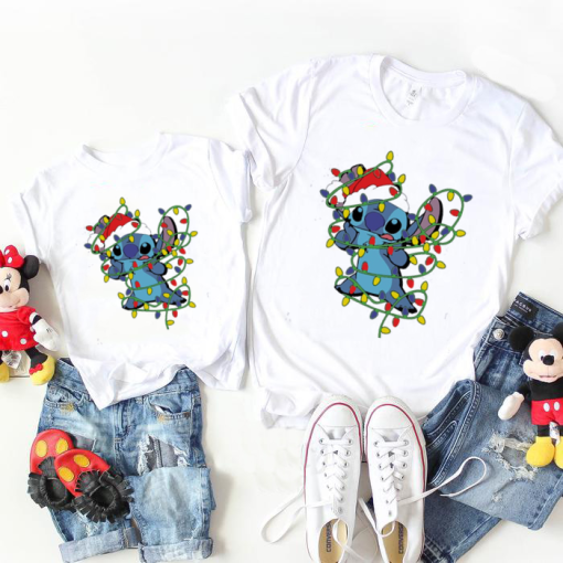 Stitch Christmas Shirt, Stitch Kids Shirt, Stitch Family Shirt, Stitch Character, Lilo & Stitch Movie,  Stitch Christmas Vacation Shirt