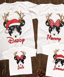 Christmas Shirt, Mickey and Minnie Merry Christmas shirt, Christmas Vacation Shirt, Magic Kingdom shirt