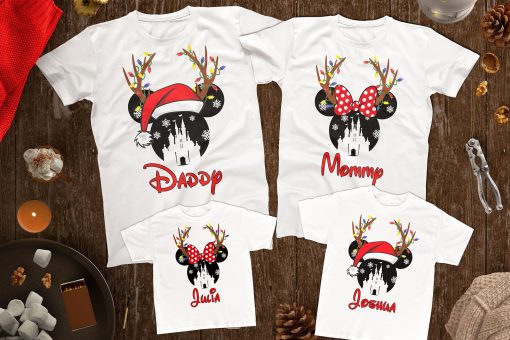 Christmas Shirt, Mickey and Minnie Merry Christmas shirt, Christmas Vacation Shirt, Magic Kingdom shirt