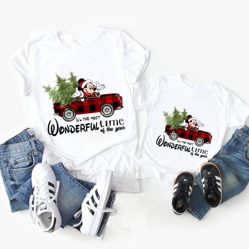 It is The Most Wonderful Time of The Year Sweatshirt, Mickey Family Christmas Pajama Shirt, Merry Christmas shirt, Christmas party shirt