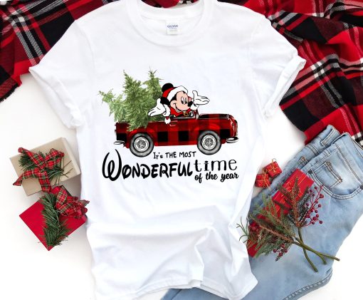 It is The Most Wonderful Time of The Year Sweatshirt, Mickey Family Christmas Pajama Shirt, Merry Christmas shirt, Christmas party shirt