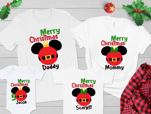 Christmas 2021 Shirt, Family Christmas Matching, Mickey Christmas Shirt, Santa Claus Christmas Sweatshirt