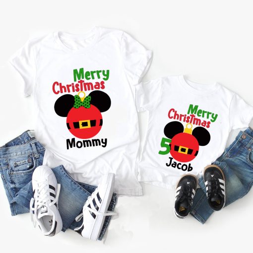 Christmas 2021 Shirt, Family Christmas Matching, Mickey Christmas Shirt, Santa Claus Christmas Sweatshirt