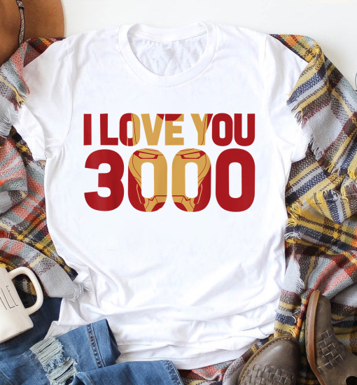 I Love You 3000 T-Shirt, Marvel Avengers, Endgame Iron Man Shirt