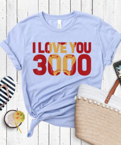 I Love You 3000 T-Shirt, Marvel Avengers, Endgame Iron Man Shirt