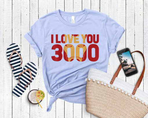 I Love You 3000 T-Shirt, Marvel Avengers, Endgame Iron Man Shirt