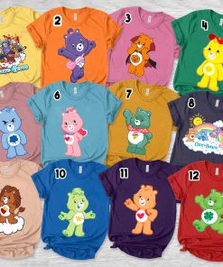 Care Bear Shirt, Care bear group halloween costume, Group Bears halloween shirt, couple friends family teacher softball