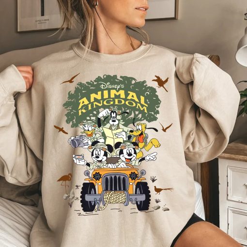 Animal Kingdom Christmas Shirt, Mickey and Friends Shirt, Safari Mickey and Friends Shirt