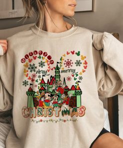 Mickey and Friends Christmas, Castle Christmas, C, Xmas Family Matching Shirt, Xmas Vacation shirt