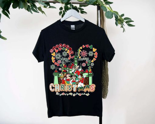 Mickey and Friends Christmas, Castle Christmas, C, Xmas Family Matching Shirt, Xmas Vacation shirt