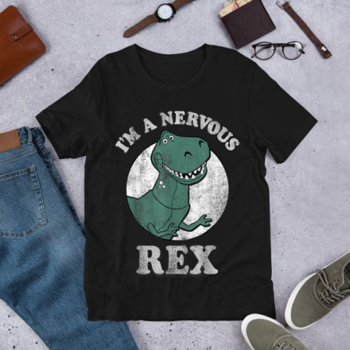 Toy Story Shirt, I'm A Nervous, Rex Dinosaur T-Shirt