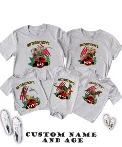 Jurassic Park Birthday Boy Birthday Girl shirts for All Family Members, Custom Dinosaur Family Birthday Shirt, T-Rex Birthday Shirt