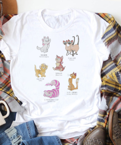 Mickey And Friends Shirt, Cat Names And Breeds T-Shirt, Si and Am, Lucifer Cat Shirt