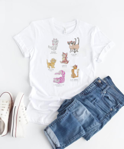 Mickey And Friends Shirt, Cat Names And Breeds T-Shirt, Si and Am, Lucifer Cat Shirt