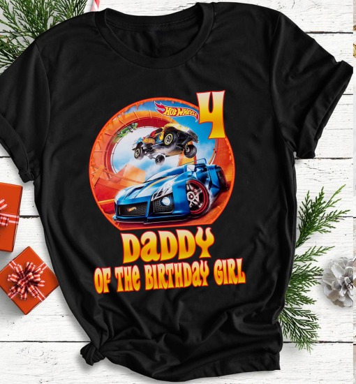 Hot Wheels Birthday Shirt, Hot Wheels party theme shirt, Personalized Family shirt, Custom Birthday Boy Shirt