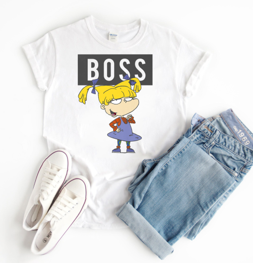 RugRats Angelica Boss Shirt, Word Cutout Premium T-Shirt, Rugrats Friends shirt, Tommy Angelica Shirt