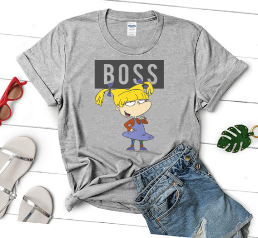 RugRats Angelica Boss Shirt, Word Cutout Premium T-Shirt, Rugrats Friends shirt, Tommy Angelica Shirt