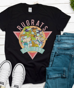 Rugrats Group Shot Est. 1991 Triangle T-Shirt,Rugrats Friends shirt, Tommy Angelica Shirt