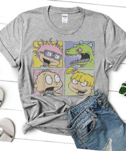 Rugrats Group Shot Box Up T-Shirt, 90s Cartoon Shirt, Rugrats Friends shirt, Tommy Angelica Chuckie Rugrats