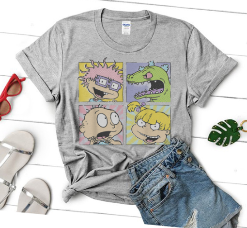 Rugrats Group Shot Box Up T-Shirt, 90s Cartoon Shirt, Rugrats Friends shirt, Tommy Angelica Chuckie Rugrats