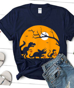 Halloween Trick Or Treat With Dinosaurs T-Shirt, Halloween T-Rex Shirt, Trick Rawr Treat Dinosaur, Kids Halloween Shirt, Dinosaur Shirt